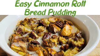 Bread pudding | How To make Cinnanmon Roll Bread Pudding Recipe