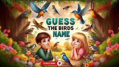 Guess The Birds Name | Bird Quiz | Bird Identification | Bird Lovers | Kiddopedia