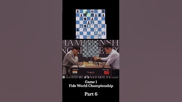 Game 1 Fide World Championship 🔥Part 6#chess #gukesh #chessbaseindia #dinggukesh