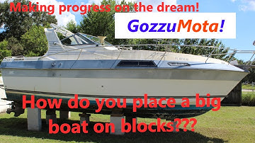 The 50 dollar boat! pt.2, How do you put a boat on blocks again?