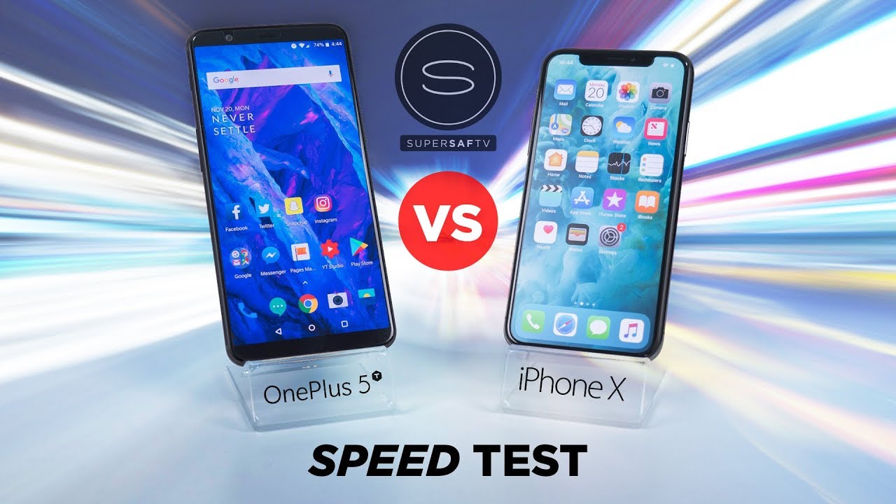 Iphone x vs oneplus 6 speed test