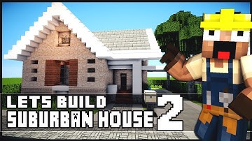 Minecraft House Tutorial: Suburban House - Part 2 + Download