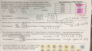 Chapter 11 Practice Test Problem 42 43 44 picture of problems worked out