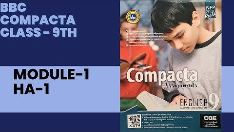 BBC Class 9 Module -1|HA-1 solved