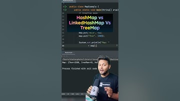 Hashmap Vs LinkedHashMap Vs TreeMap #javadeveloper #java #coding