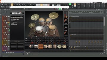 Visage Fade To Grey Drums part, recreated with Cakewalk