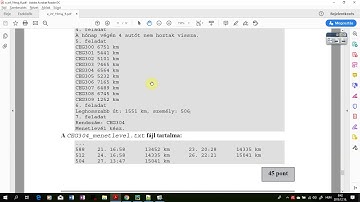 07. Menetlevél készítése - Kiválogatás tétele -  2019. május Céges autók Python
