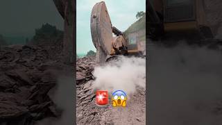 ⚠️ Powerful Rock Breaker Machine at Work! #RoadConstruction #Engineering #explore #Shorts #bulldozer