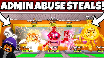I STOLE OUTRAGEOUS LOOT DURING ADMIN ABUSE WITH “BEANIE METHOD” | STEAL A BRAINROT