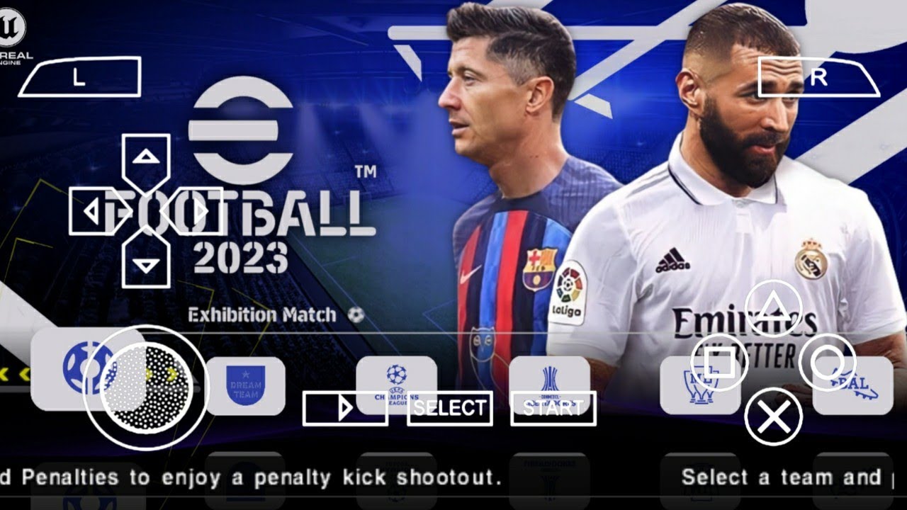 DOWNLOAD eFOOTBALL PES 2023 PPSSPP BEST GRAPHICS NEW KITS & LATEST