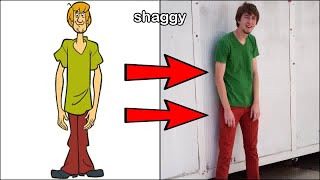 Scooby Doo Characters In Real Life - cartoon characters in real life scary