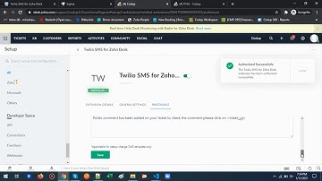 Twilio SMS for Zoho Desk