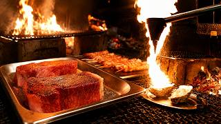 THE FIRE MAESTROS of Michelin Restaurant They Pour BURNING FAT Over Oysters