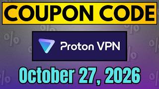 Proton VPN Coupon Code & Promo Code October 2026 | Proton VPN Discount Code | 10/27/2026