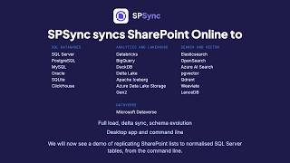 Replicate SharePoint lists to SQL Server, on a schedule (command line)