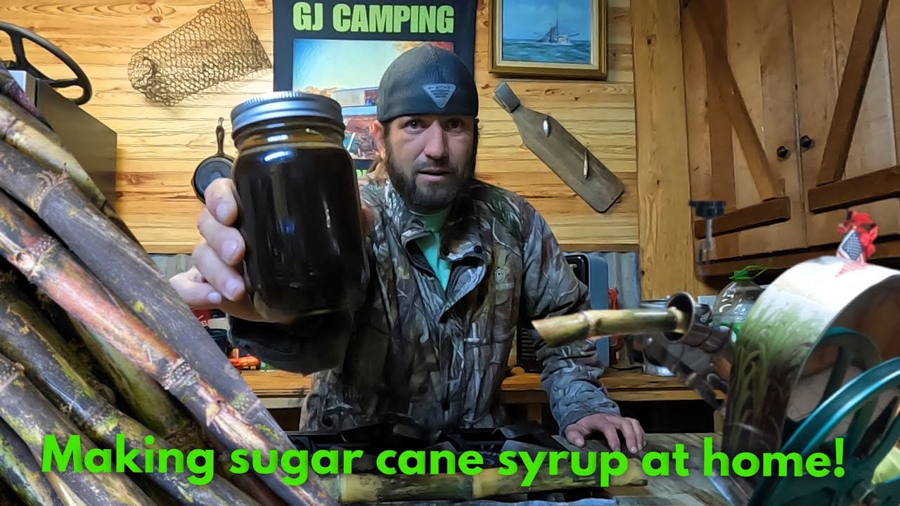 How to make sugar cane syrup from scratch at home!!!
