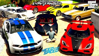 GTA 5 - Stealing Need For Speed Movie Vehicals with Michael! | (GTA V Real Life Cars #46)