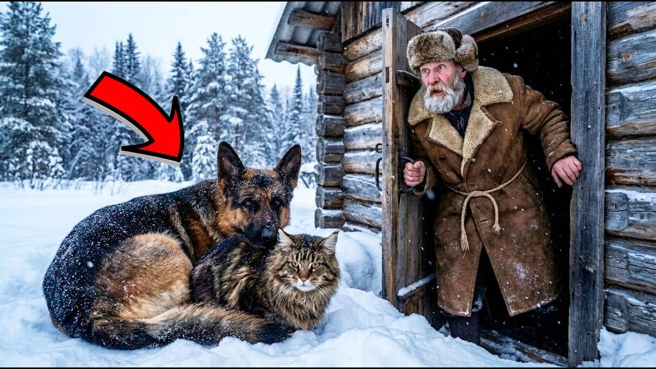ZOSTAŁY WYRZUCONE DO -50°C. PIES OCIEPLIŁ KOTA SWOIM CIAŁEM. TO, CO ZROBIŁ LEŚNICZY, WYWOŁAŁO ŁZY!