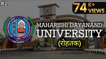 TOUR TO MAHARISHI DAYANAND UNIVERSITY| MDU| ROHTAK| HARYANA| MONTAGE{Part-2}| By HRbara