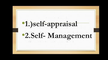 MANAGING AND CARING FOR THE SELF