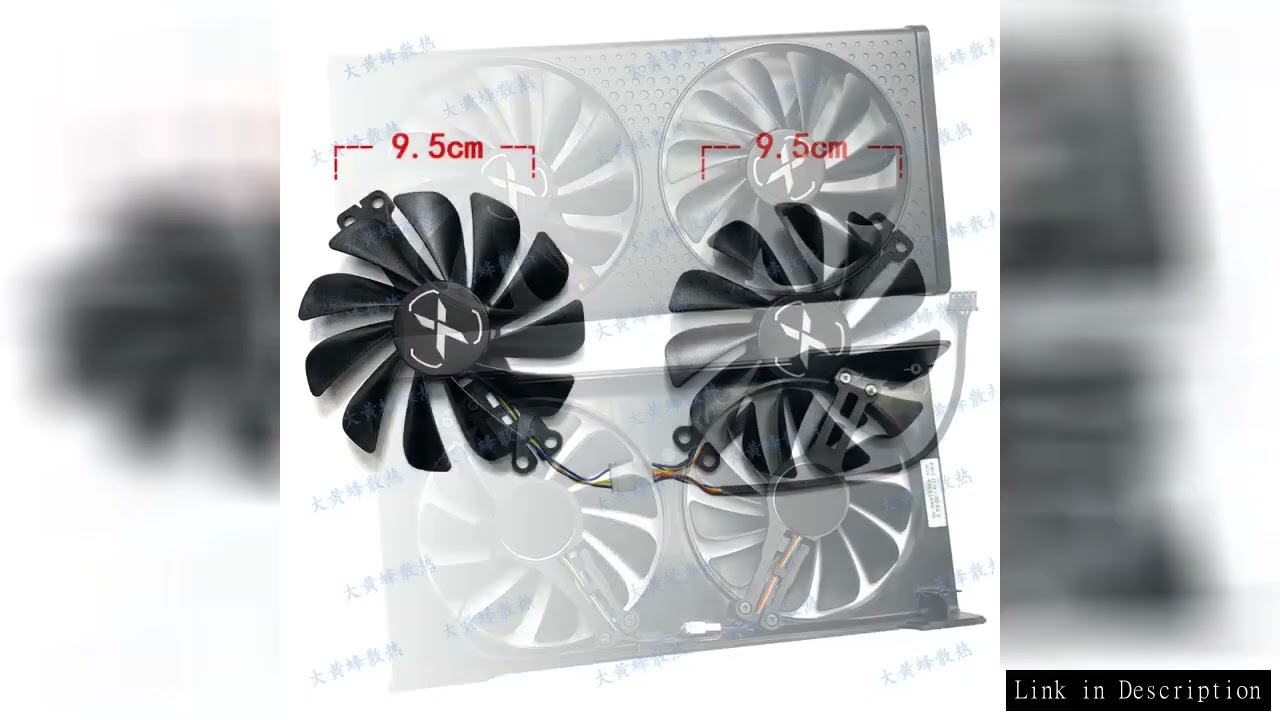 New Frame Shell Fans for XFX RX6600 6600XT 6650XT Speedster Video Card