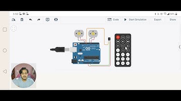 IR Remote DC Motor using Arduino on Tinkercad