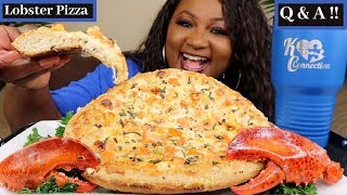 SEAFOOD MUKBANG , LOBSTER PIZZA MUKBANG