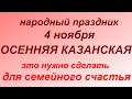 4 ноября праздник Осенняя Казанская. Народные приметы и запреты.