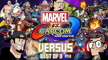 Marvel vs. Capcom Infinite Lets Play: Mike Versus Sam -  ROUND 2 - TenMoreMinutes