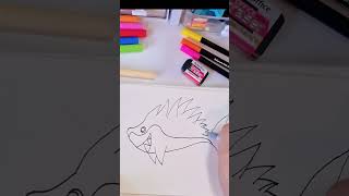 How to Draw Super Shark, Funny Drawing