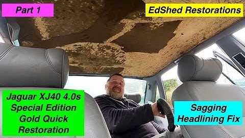 Jaguar XJ40 4.0s Special Edition Gold the Sagging Headlining needs sorting on this Quick Restoration