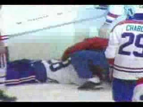 1/2 Canadiens VS Nordiques Vendredi Saint 1984 FIGHT