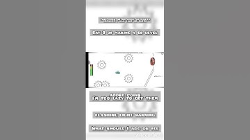 day 3 of making a gd level #fireinthehole #gd #geometrydash #gdlevels