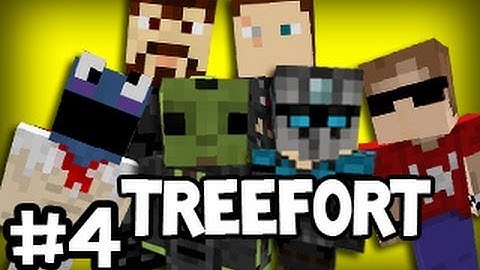 Minecraft: Tree Fortress w/ Creatures - Part 4: Very Erect Now