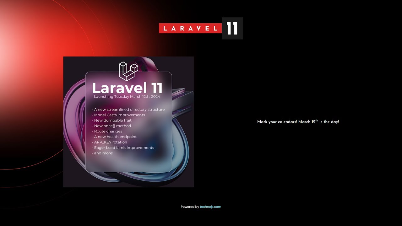 Laravel 11: What's New? | Laravel 11 Countdown | Laravel 11 Release ...