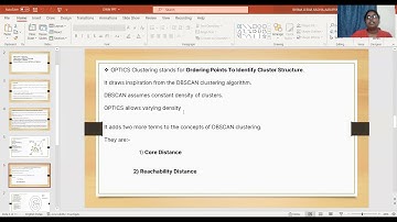 PowerPoint on  Ordering Points To Identify Cluster Structure(OPTICS)
