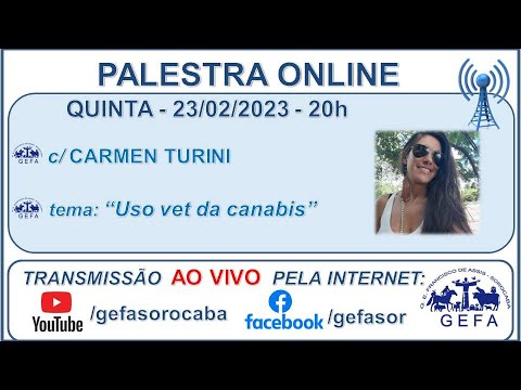 Assista: Palestra Online - c/ CARMEN TURINI (23/02/2023)