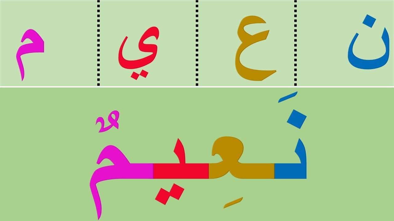 درس جديد  لتعلم القراءة والكتابة / تدرب على جمع الحروف لتكوين الكلمة