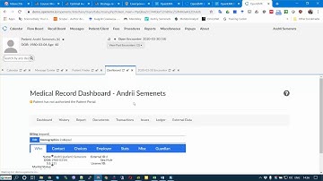 OpenEMR - part 2 - encounter basics (TNMU task)