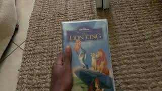 The 3 Lion King VHS tapes I’m watching as October 27th, 28th and 29th as September 30th 2021