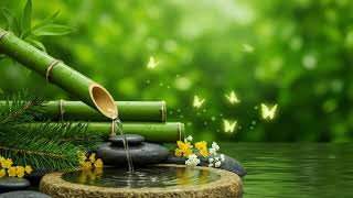 Bamboo Water Fountain + Soft Piano | Serenity Music for Stress-Free Meditation & Healing Sleep