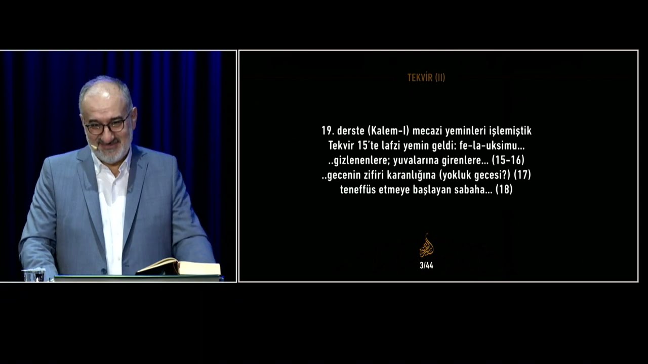 Siretü'l Kur'an 23. Ders ( Tekvir - 2 ) - Mustafa İslamoğlu