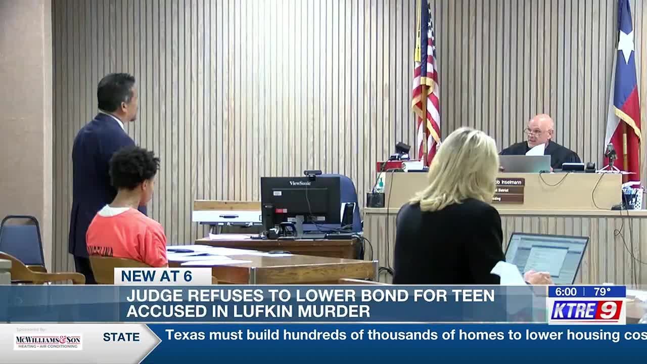 Judge refuses to lower bond for teen accused in Lufkin murder - YouTube