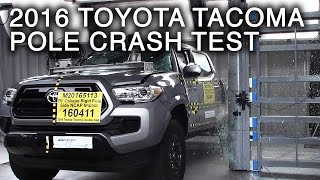 2016 Toyota Tacoma Double Cab Crash Test (Side Pole Crash)