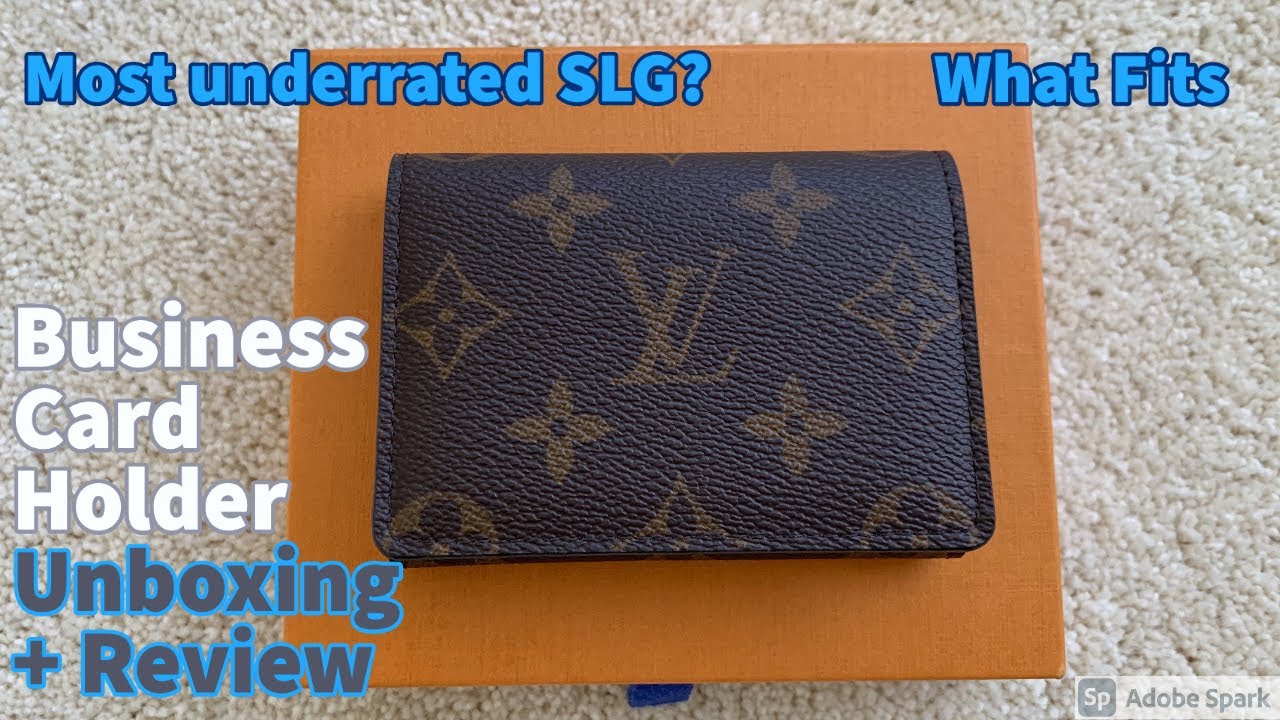 Louis Vuitton Business Card Holder Unboxing And Review Underrated Slg What Fits - Youtube