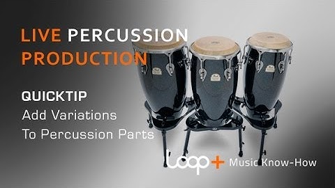 Adding Variation To Percussive Loops - Loop+ Quick Tip