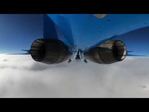 СУ-35С. ВЫСОТА 11000 м. Камера 360. 4K максимальное разрешение.Перезалито, есть расширенная версия.