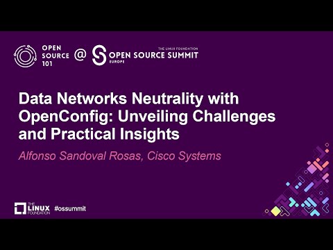 Data Networks Neutrality with OpenConfig: Unveiling Challenges and Practical... - Alfonso Rosas Episode cover