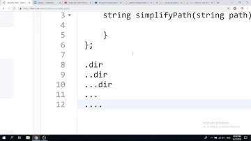 LeetCode 71 Simplify Path intuition