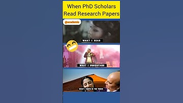 When Scholars read Research Papers #shorts #scholars #phd #nature #scopus #published #badobadi